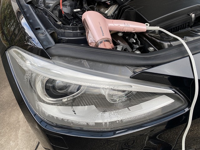 ドライヤーで乾燥（冬はHighで1時間かかる）